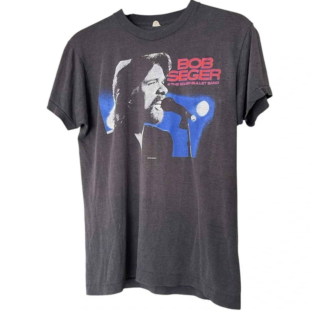 Vintage Bob Seger & the Silver Bullet Band 1986 American Tour T-shirt Large